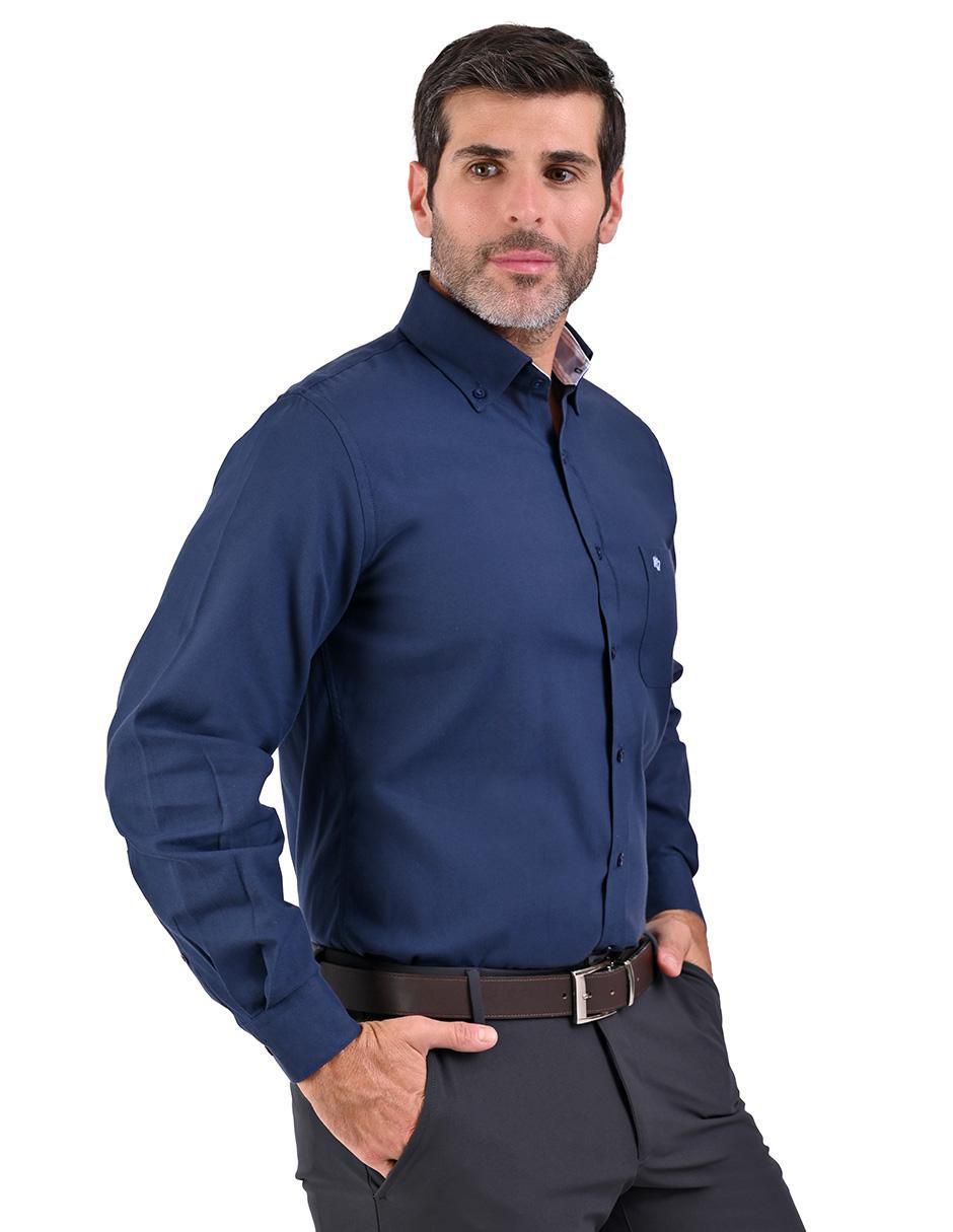 Camisa casual manga laraga para hombre 5