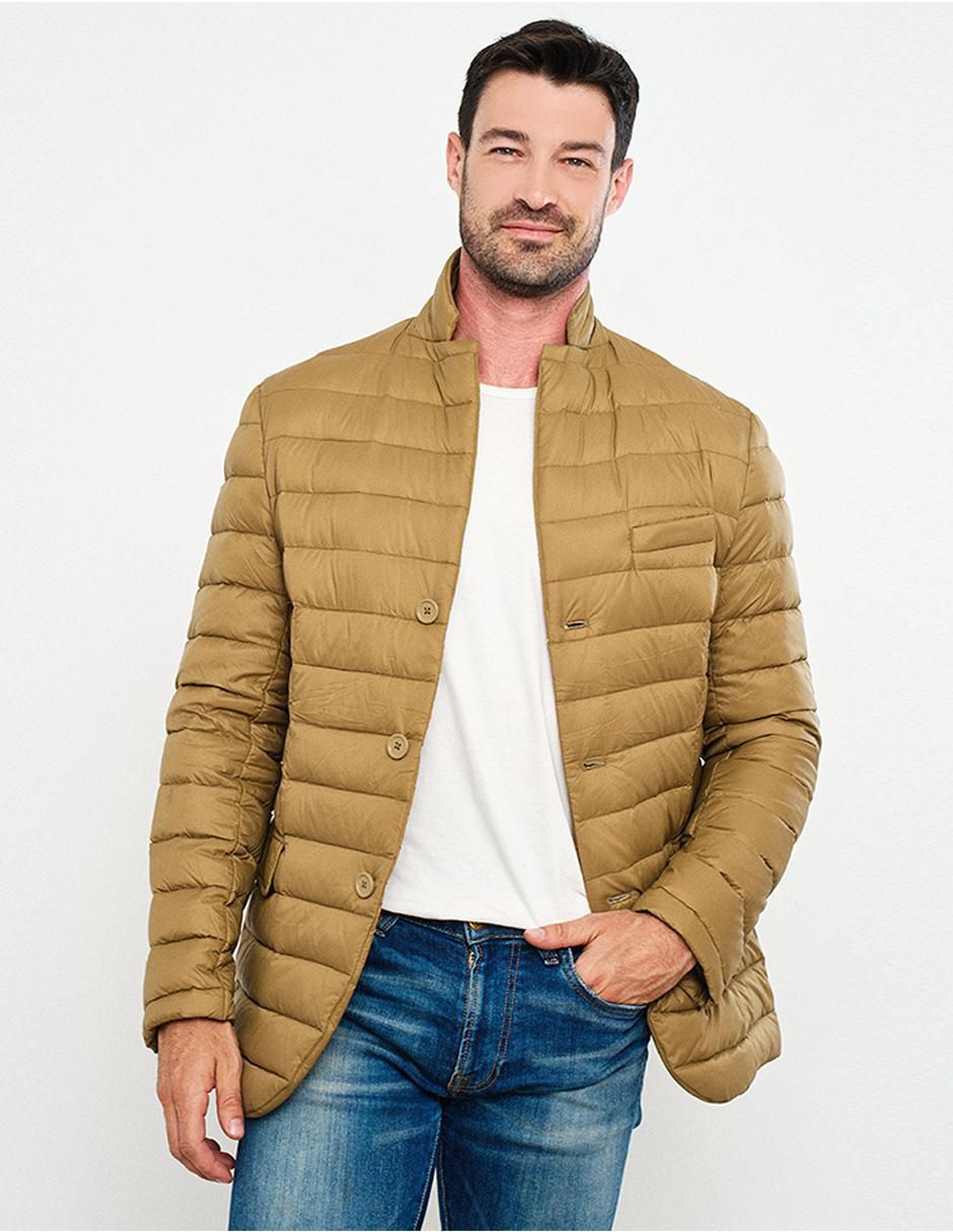 Chamarra acolchada capitonada para hombre 2