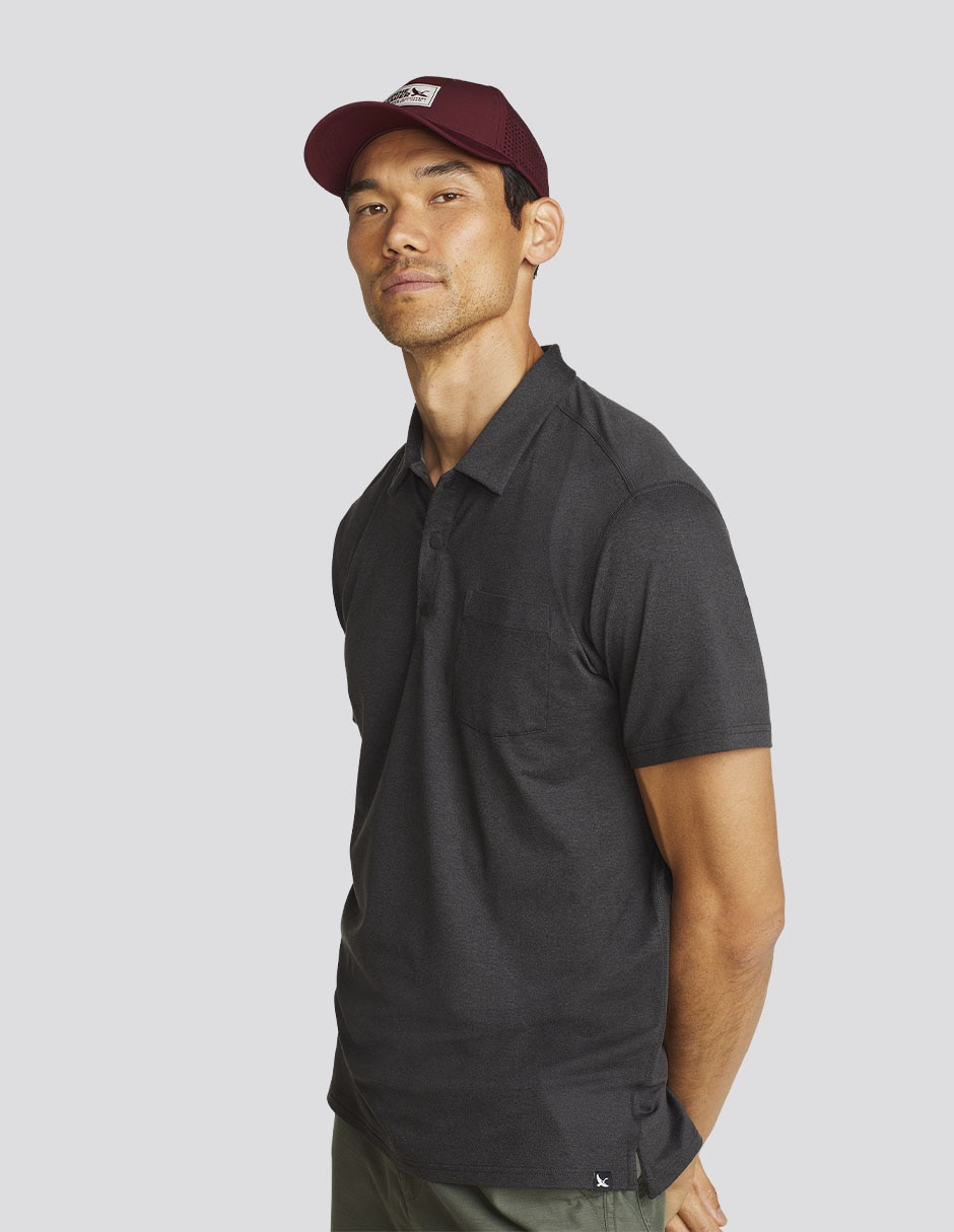 PLAYERA POLO EDDIE BA, M, GRIS OBSCURO