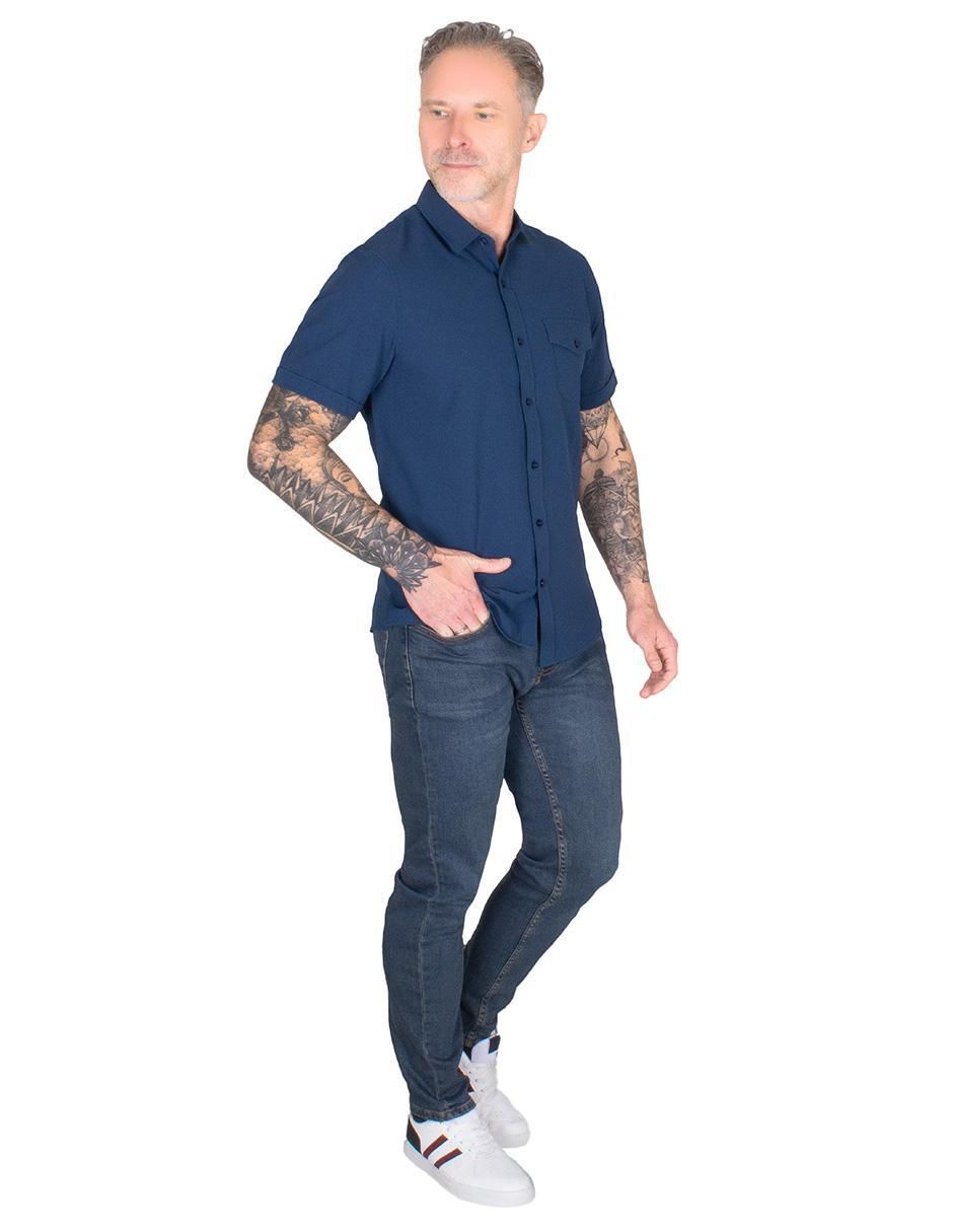 Camisa casual manga corta para hombre 3