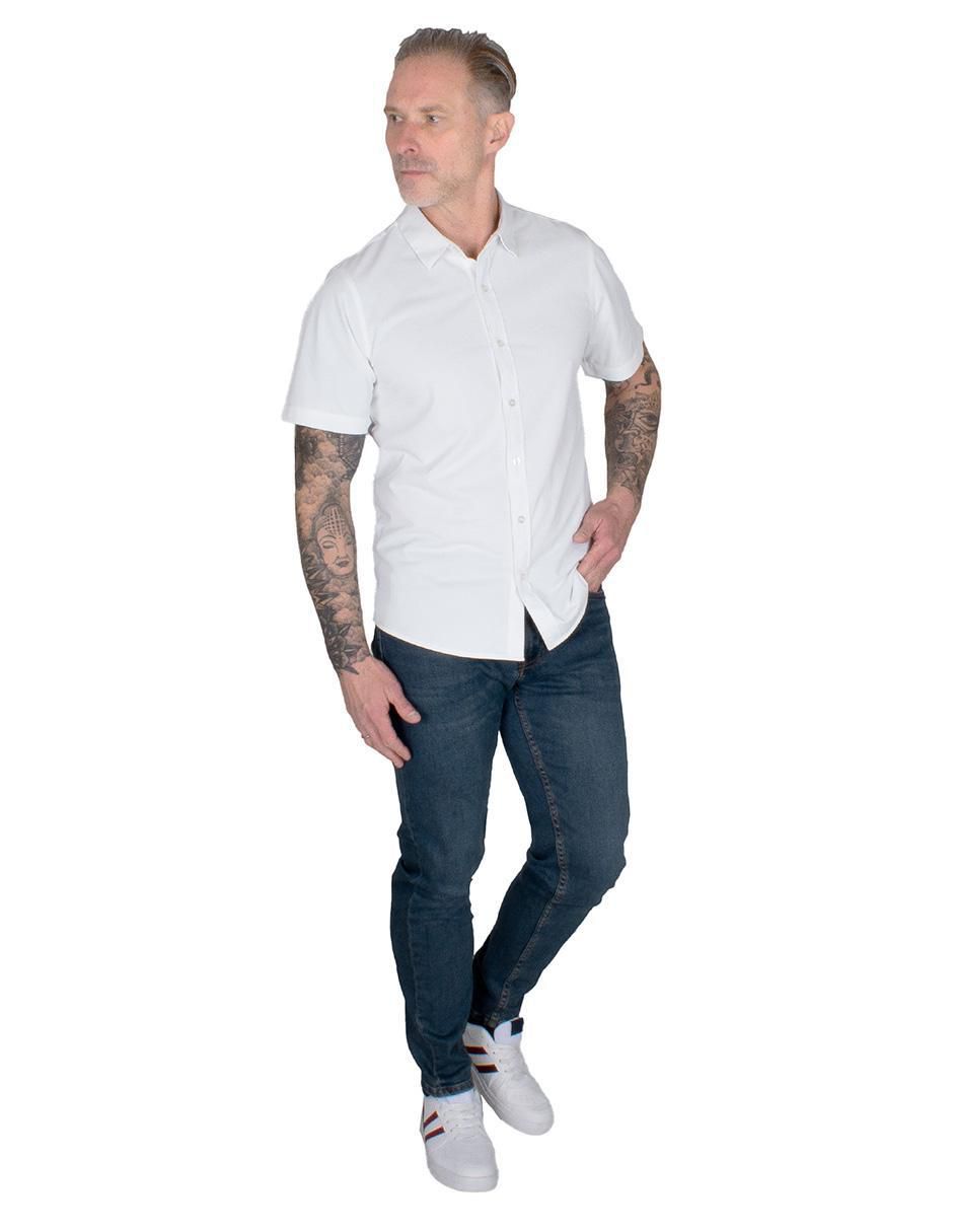 "camisa/sobrecamisa" casual generra "de" (si aplica) poliéster "manga" mc "para hombre"