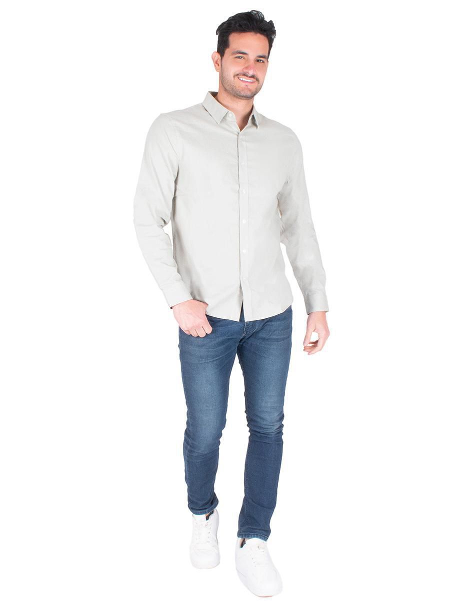 "camisa/sobrecamisa" casual generra "de" (si aplica) algodón y lino "manga" ml "para hombre"
