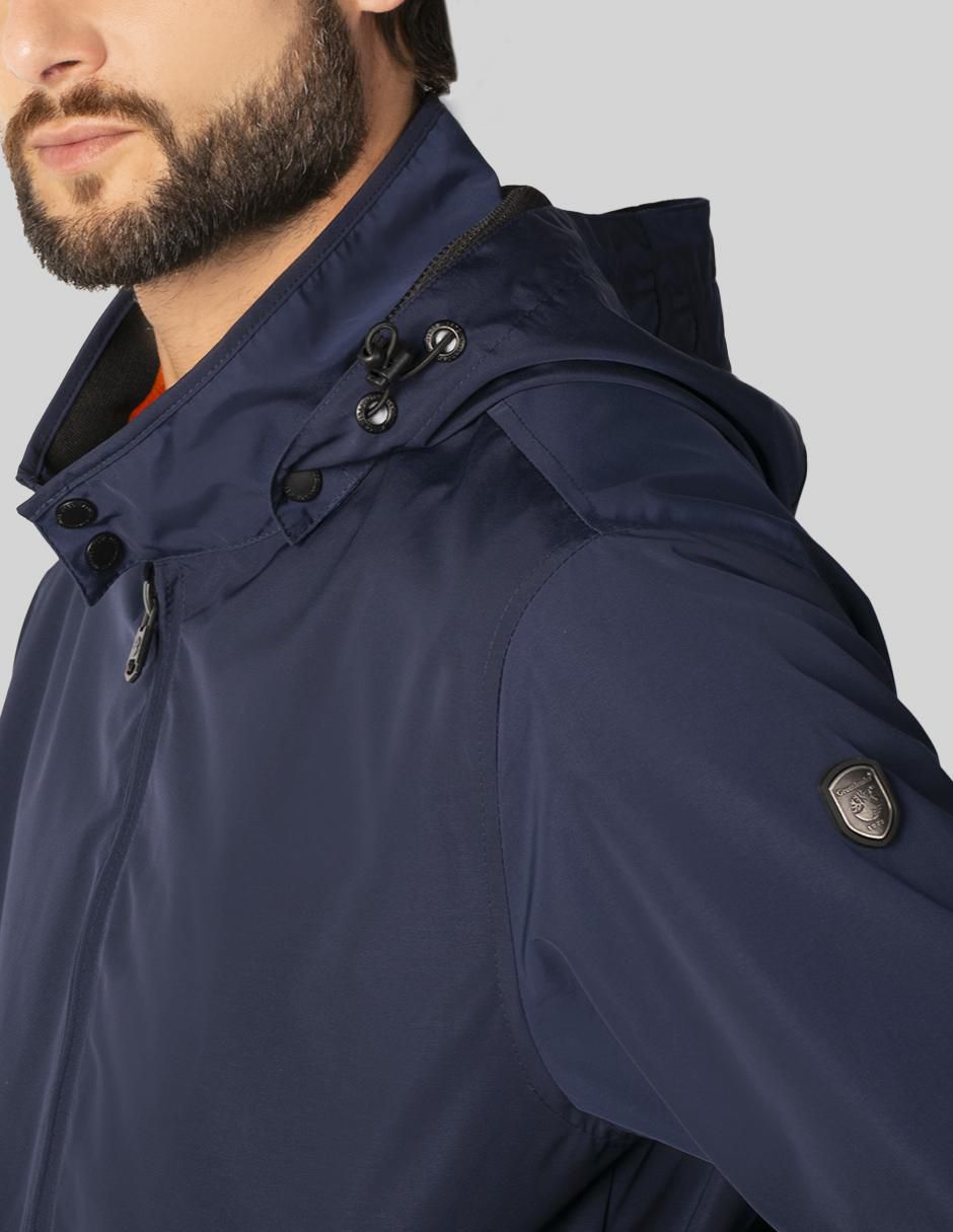 Chamarra bomber capucha desmontable para hombre 4