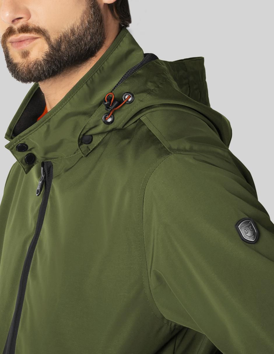 "chamarra" bomber greenlander no "de" poliéster capucha desmontable "para hombre"