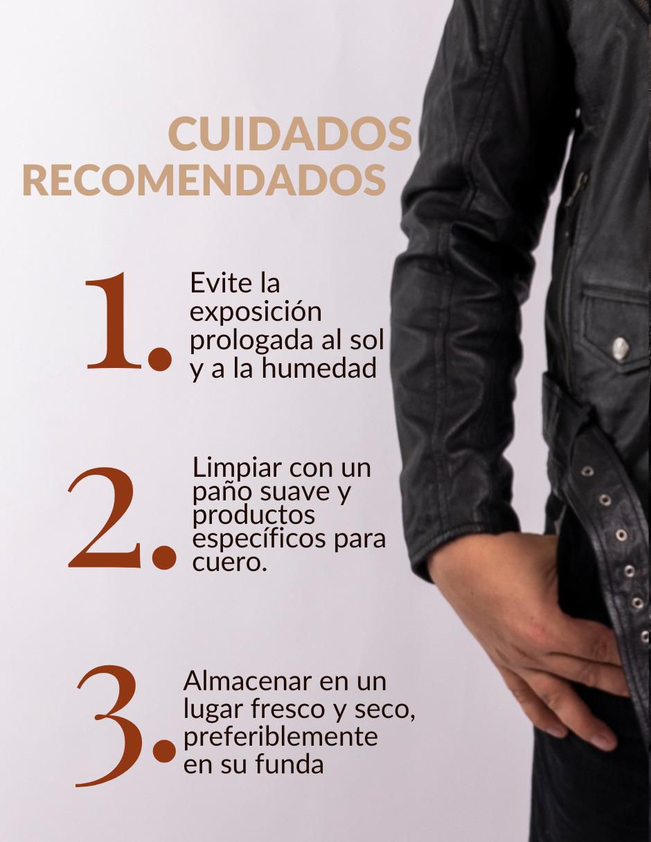 "chamarra" para motociclista pelle royale resistente al agua "de" piel bolsa con cierre "para hombre"
