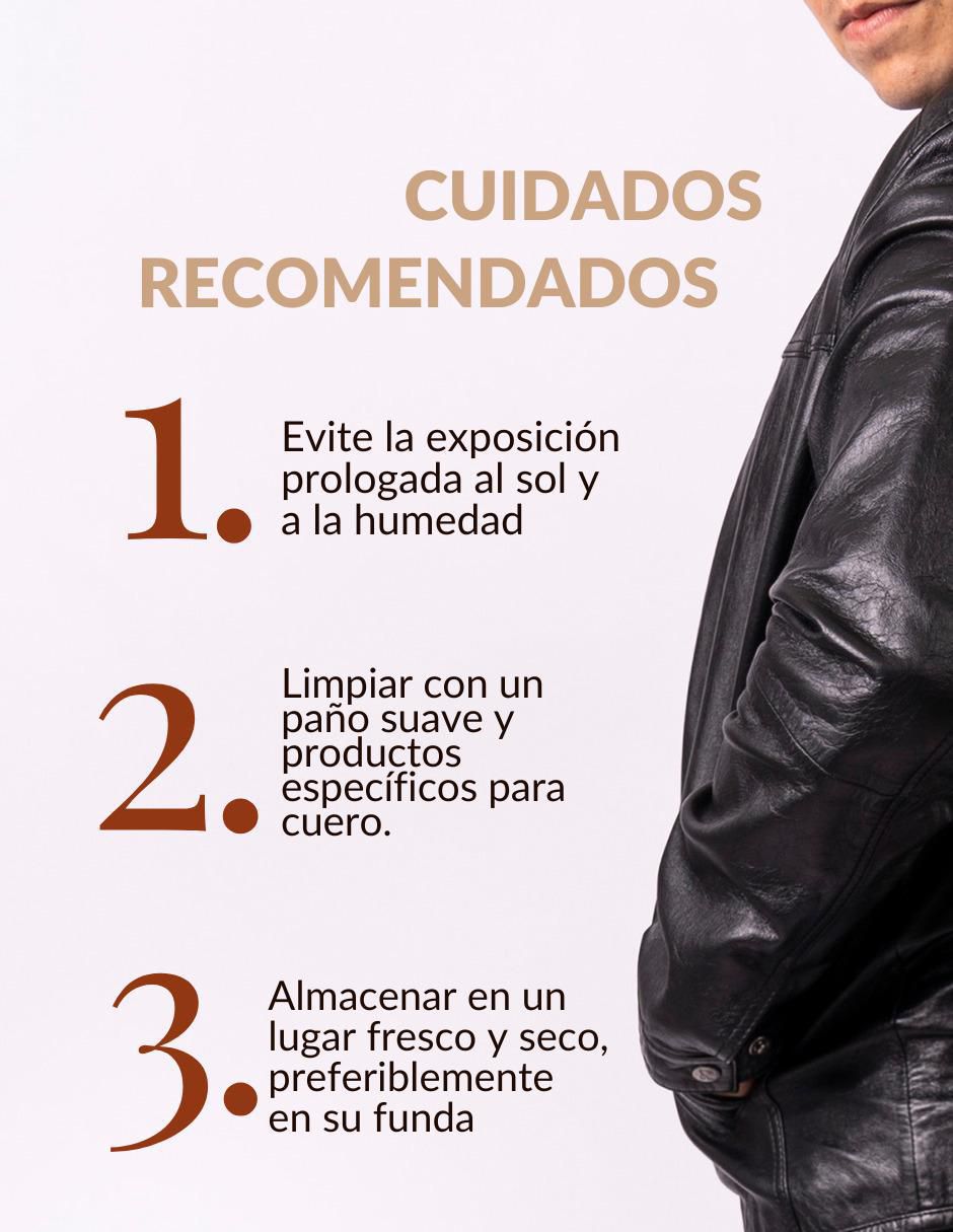 Chamarra casual impermeable de piel para hombre 5