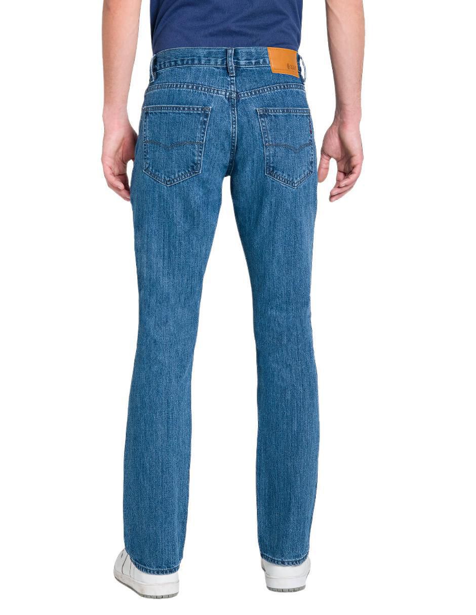 Jeans slim Vaxter lavado bleach para hombre 3