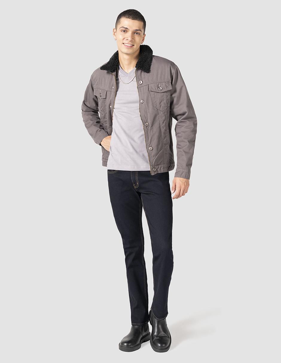 Jeans bota lavado stone wash para hombre 6