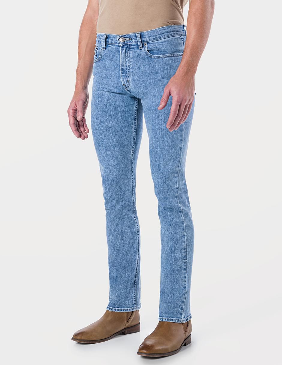 Jeans bota lavado stone wash para hombre 2