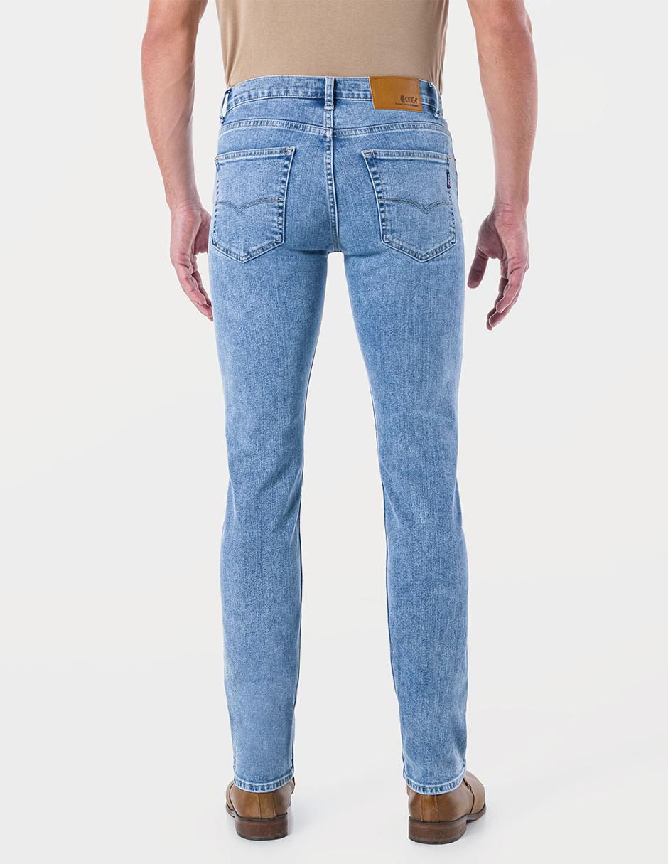 Jeans bota lavado stone wash para hombre 3