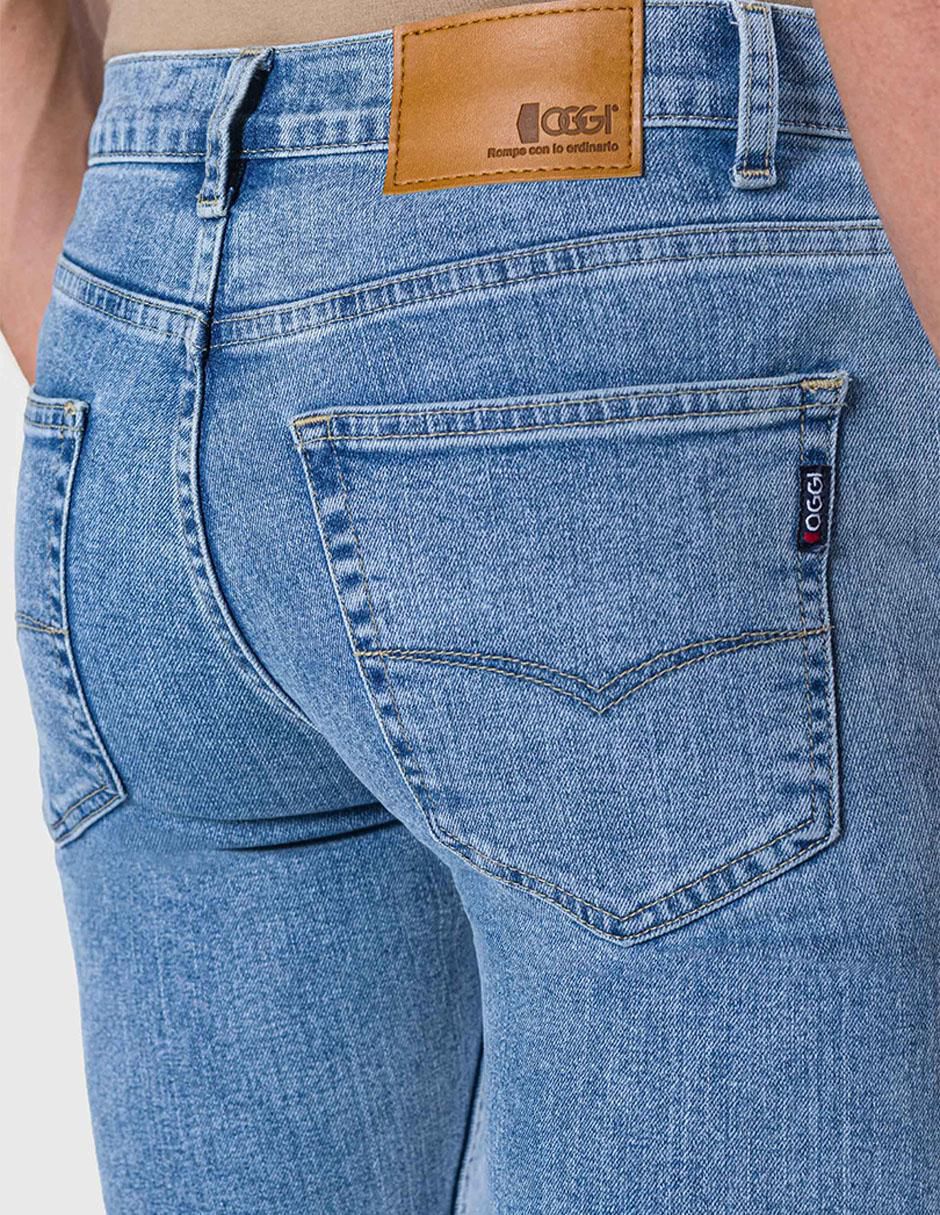 Jeans bota lavado stone wash para hombre 5