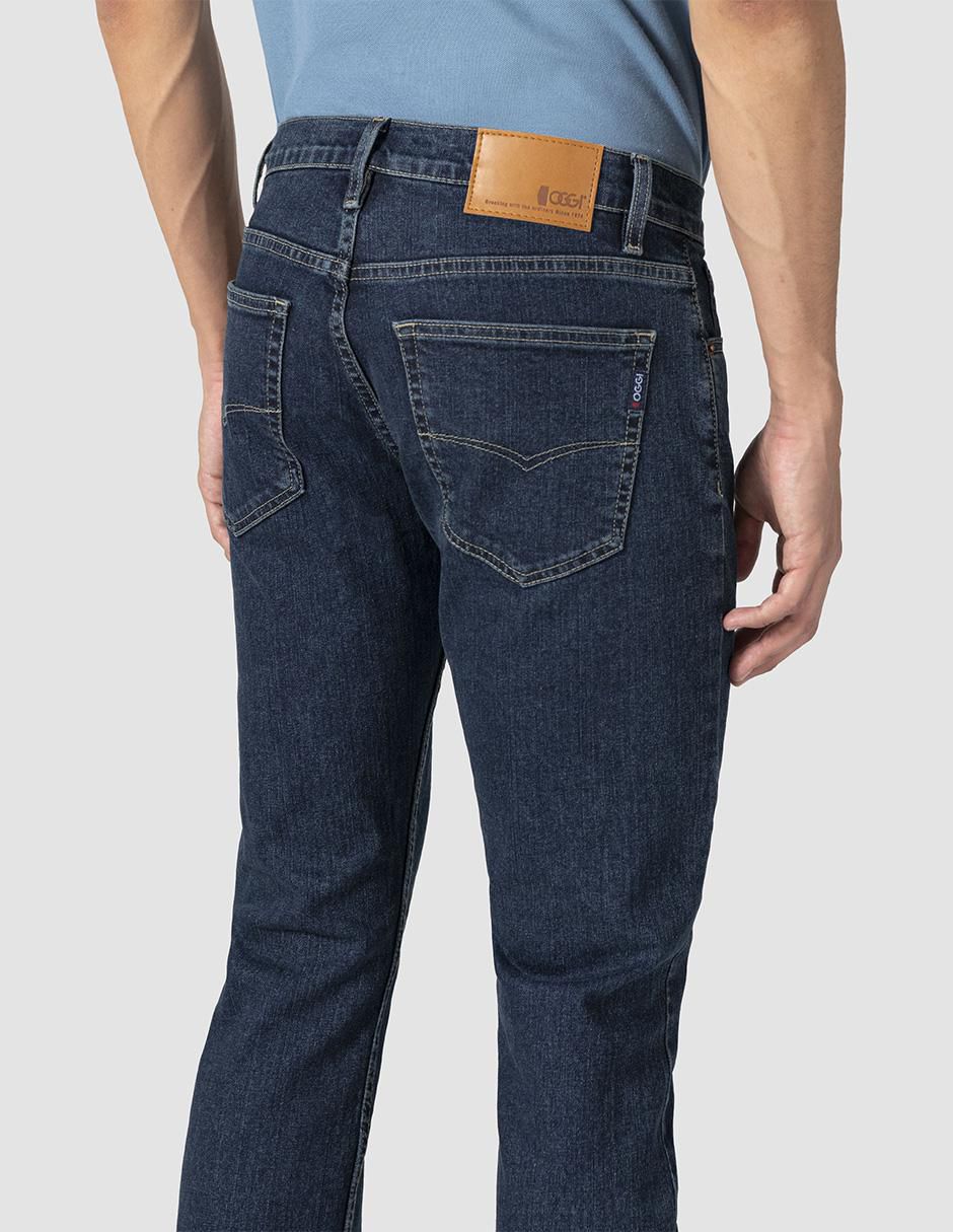 "jeans" regular bota oggi jeans vaxter avatar "lavado" stone wash "para hombre"
