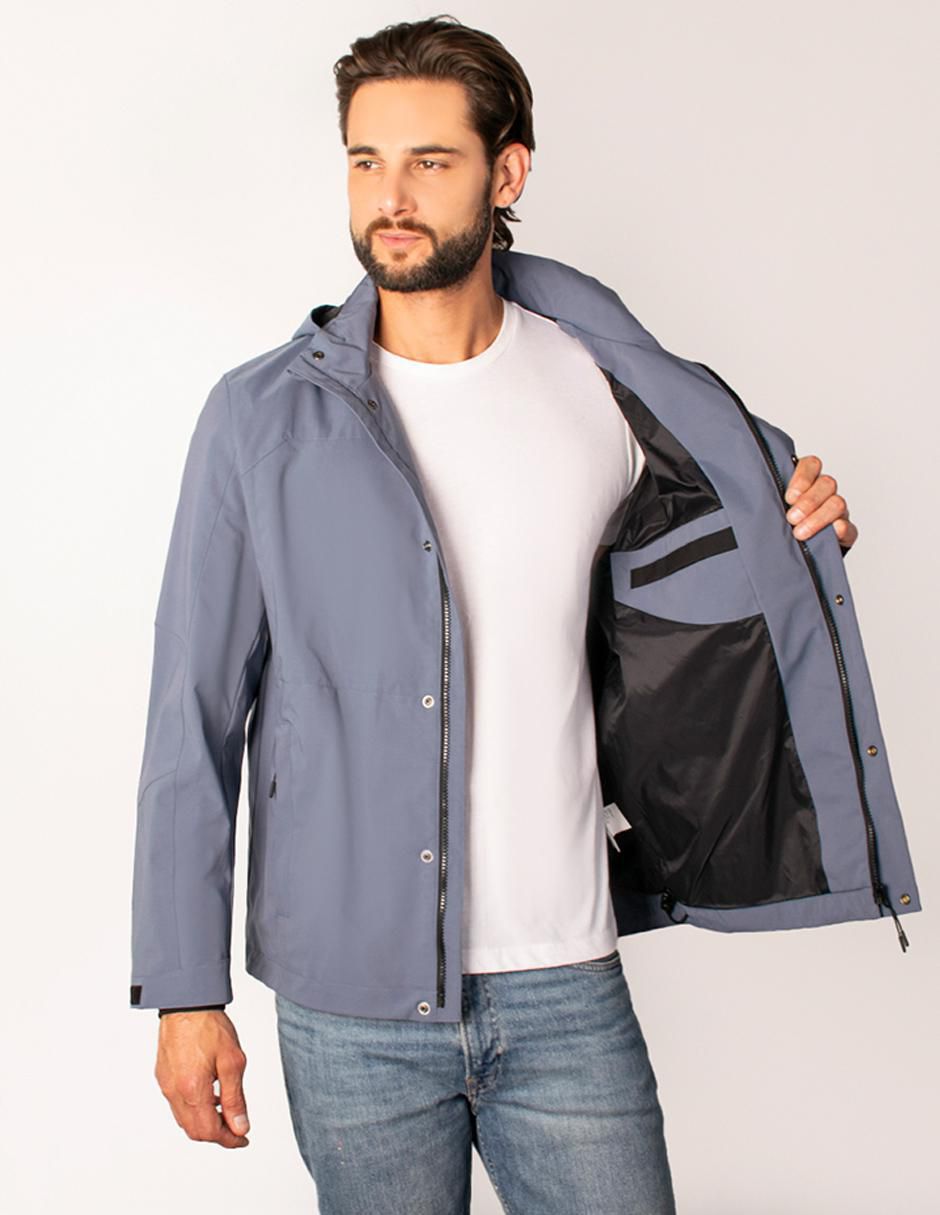 Chamarra casual con capucha para hombre 2