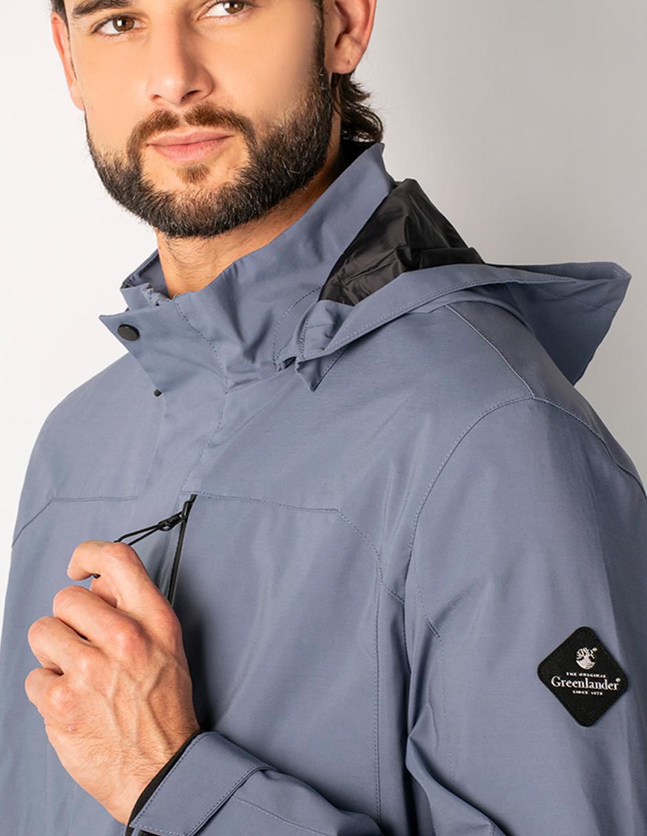 Chamarra casual con capucha para hombre 4