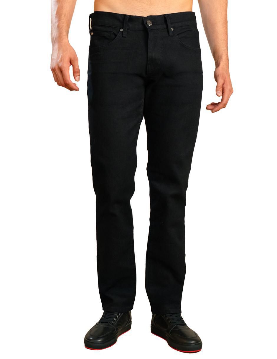 Jeans slim lavado obscuro para hombre