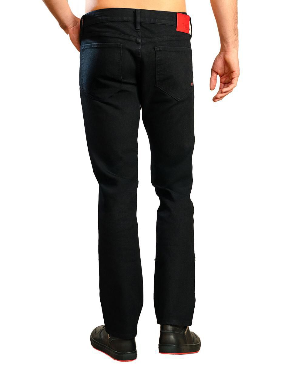 Jeans slim lavado obscuro para hombre 4
