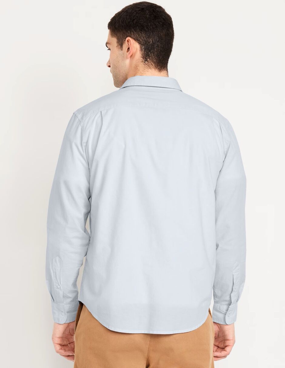 Camisa casual de algodón manga larga para hombre 2