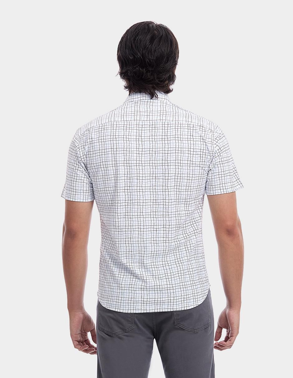 Camisa business casual manga corta para hombre 3