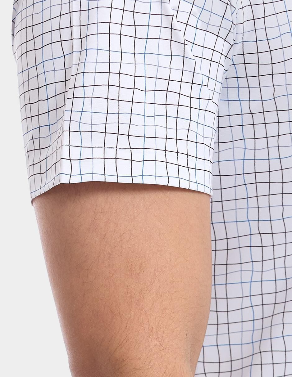 Camisa business casual manga corta para hombre 5