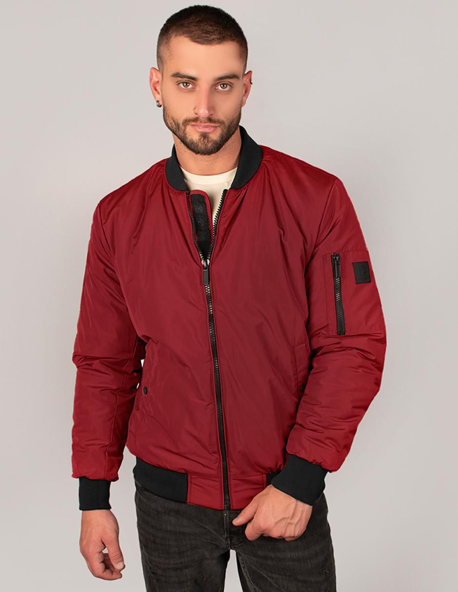 Chamarra bomber repelente al agua con bolsillos para hombre Chamarra bomber repelente al agua con bolsillos para hombre