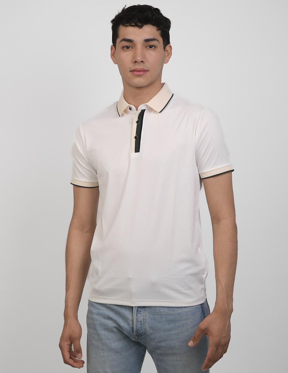 Playera tipo polo Huggo Valentino para hombre Suburbia