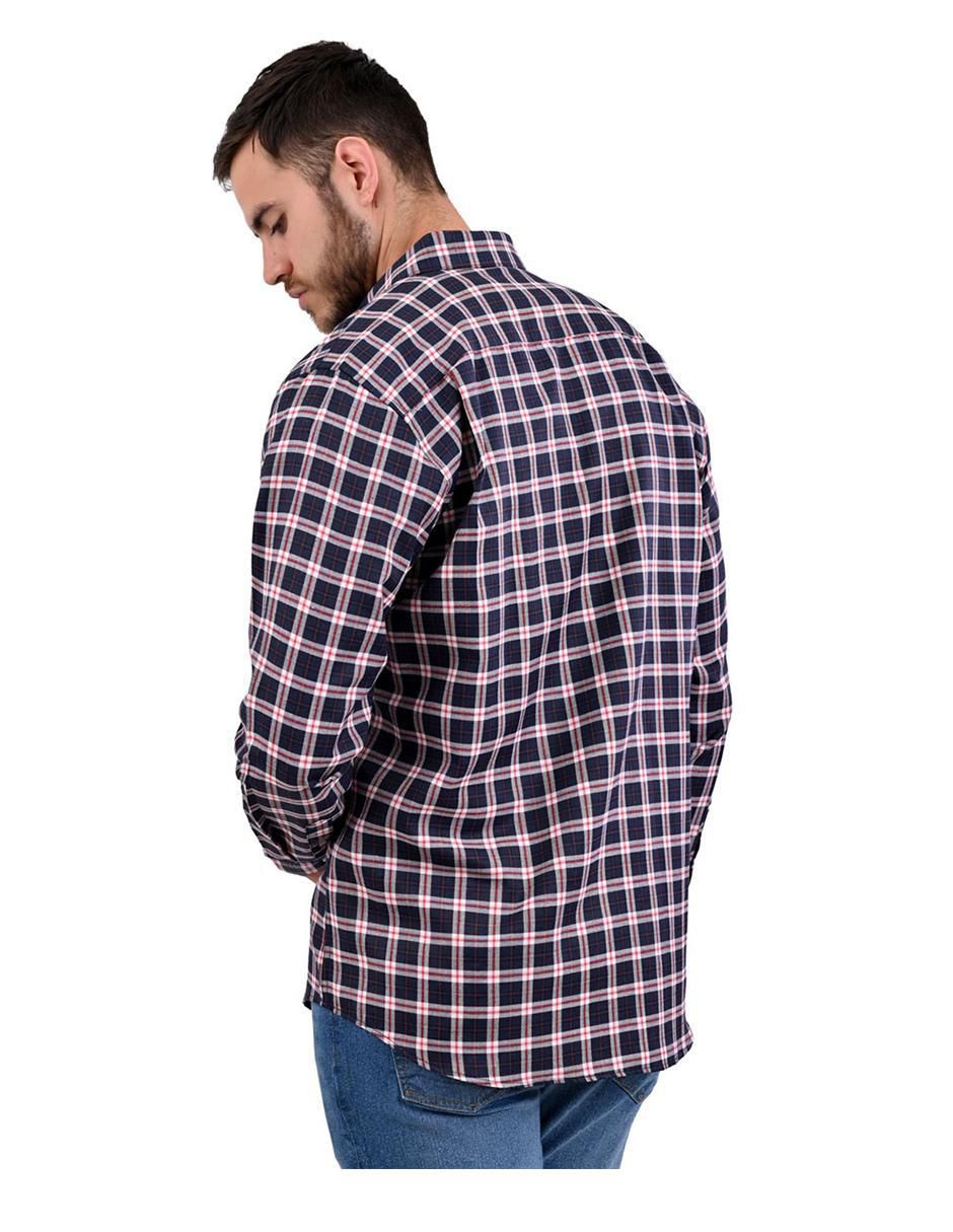 Camisa casual de algodón manga larga para hombre 4