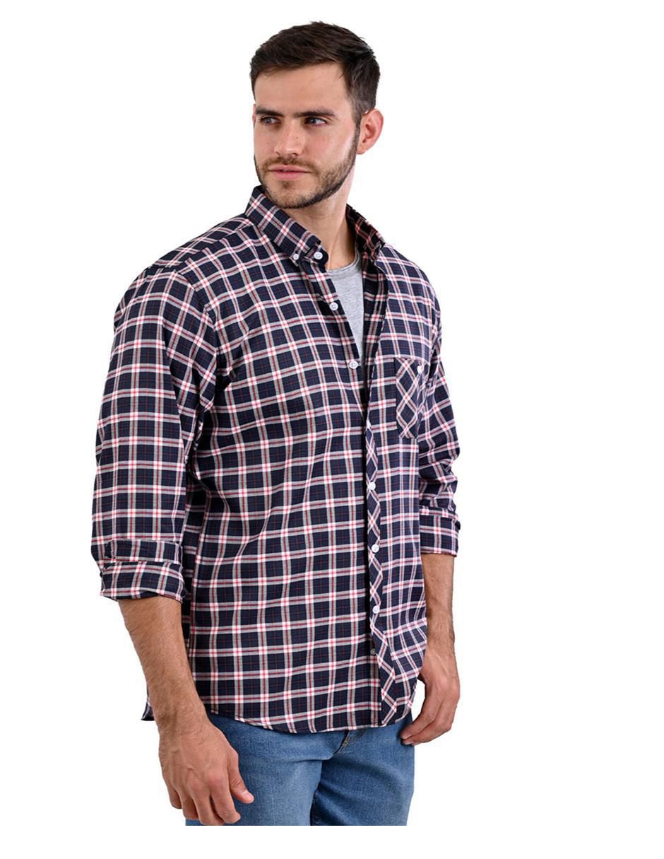 Camisa casual de algodón manga larga para hombre 5