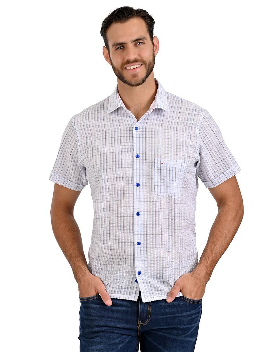 Camisa casual de algodón manga larga para hombre Camisa casual de algodón manga larga para hombre