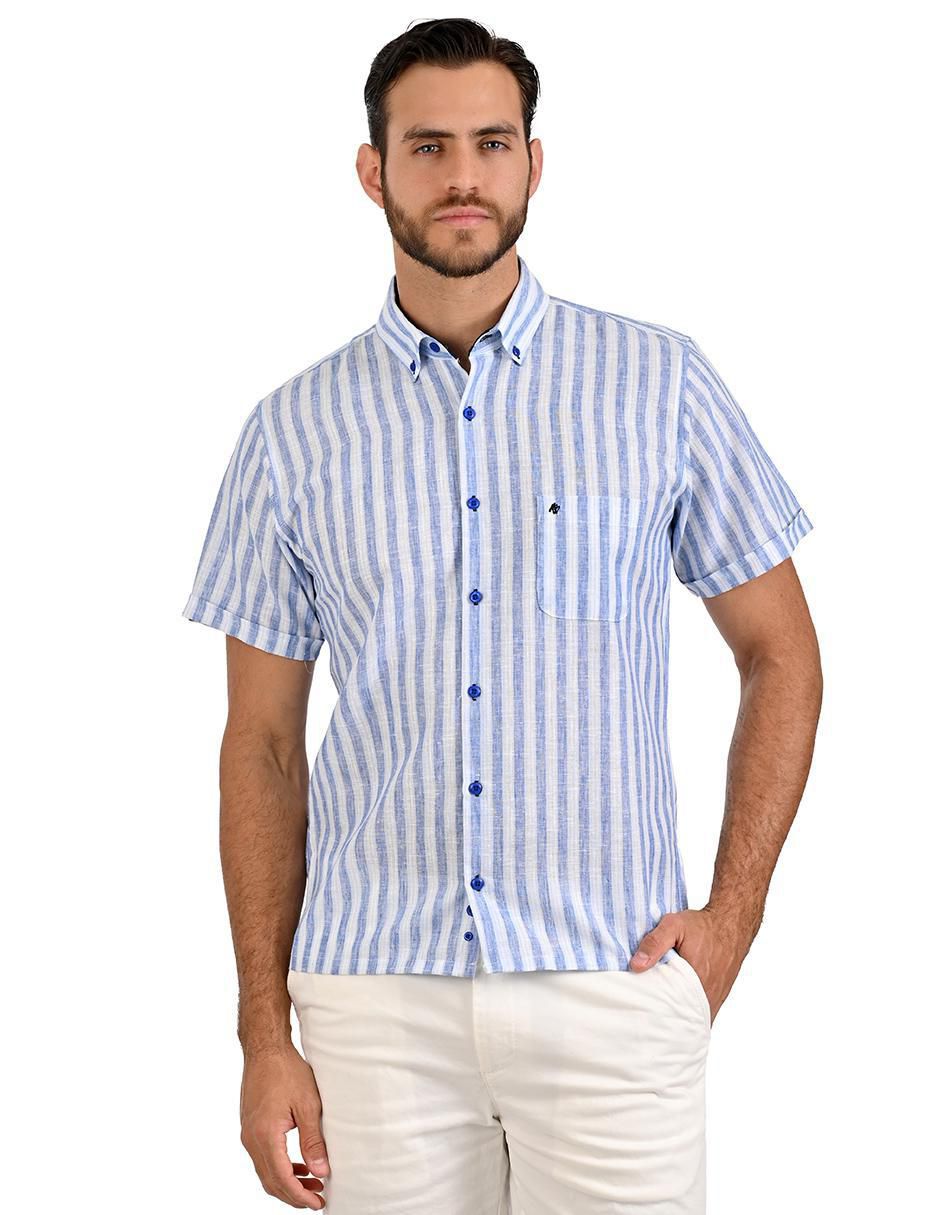 Camisa casual de algodón manga larga para hombre Camisa casual de algodón manga larga para hombre