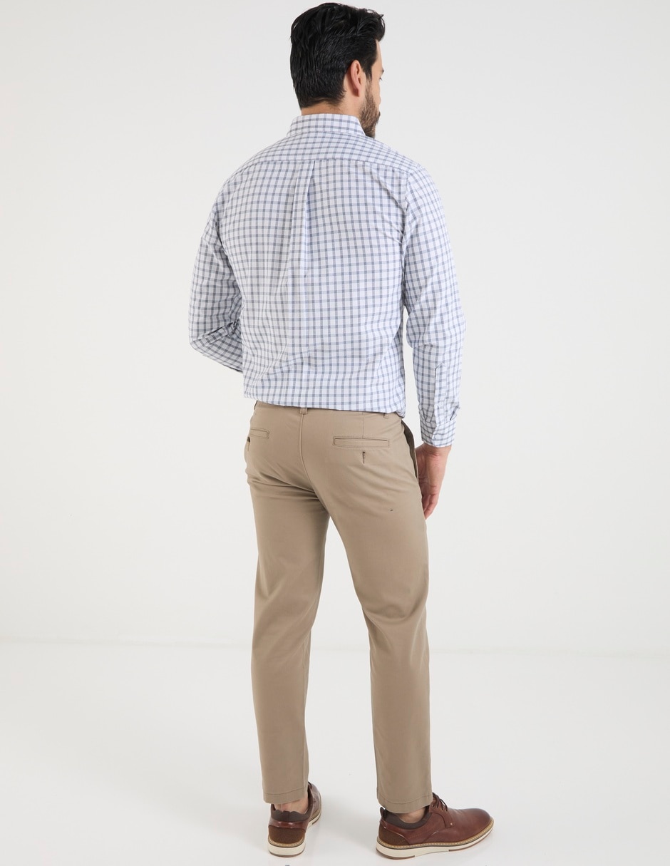 Pantalón chino slim de algodón para hombre 2