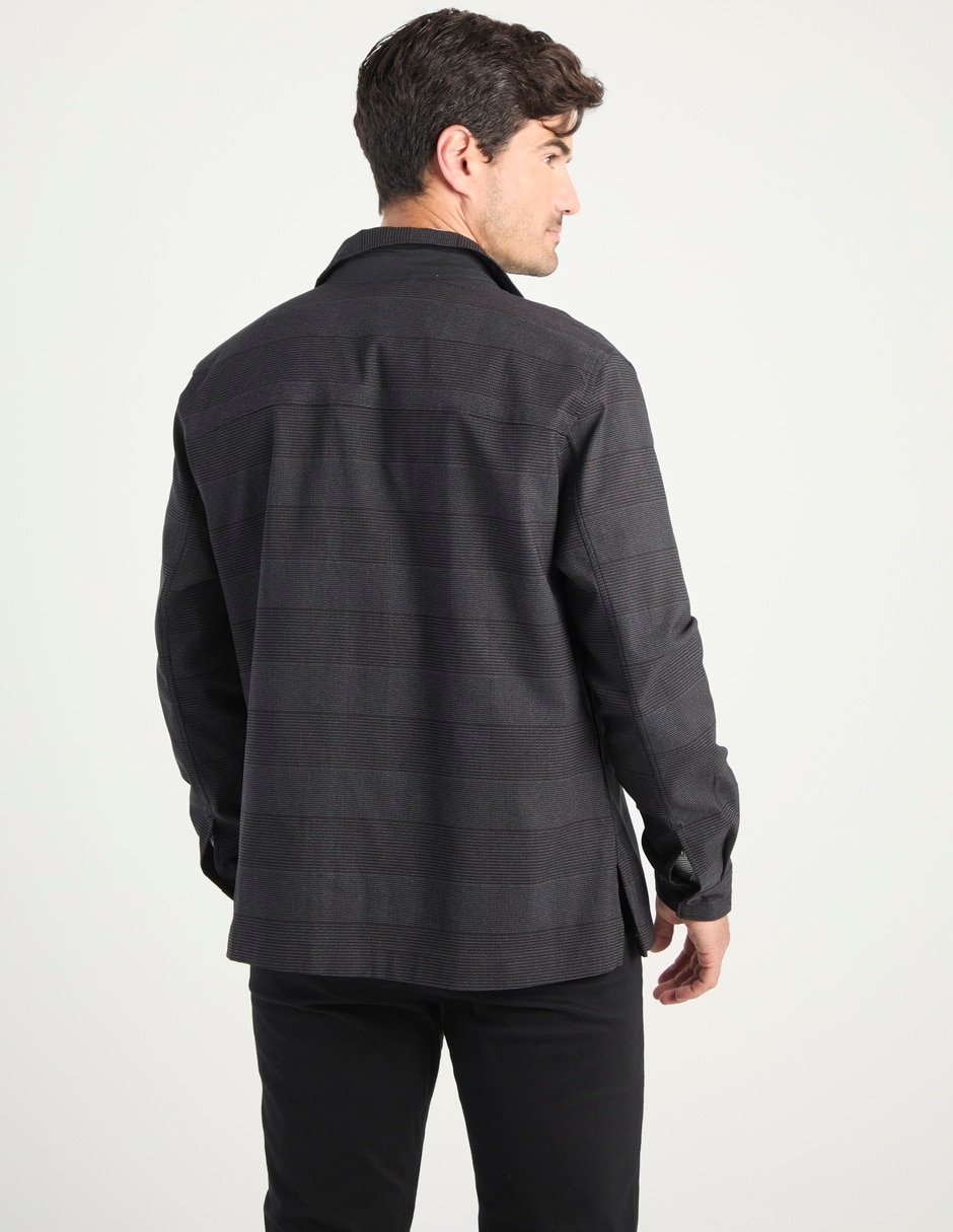 Sobrecamisa casual manga larga para hombre 2