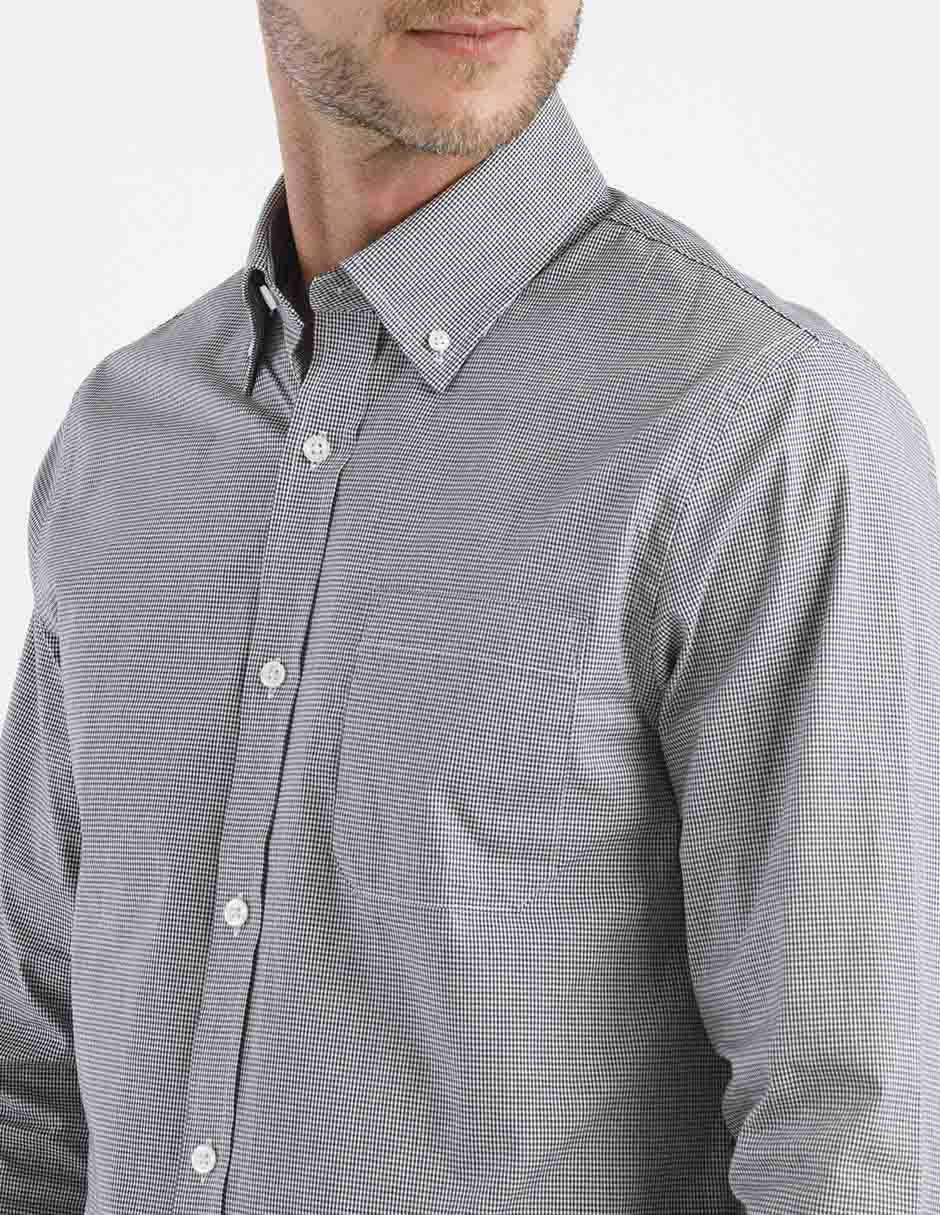 Camisa casual de algodón manga larga para hombre 4