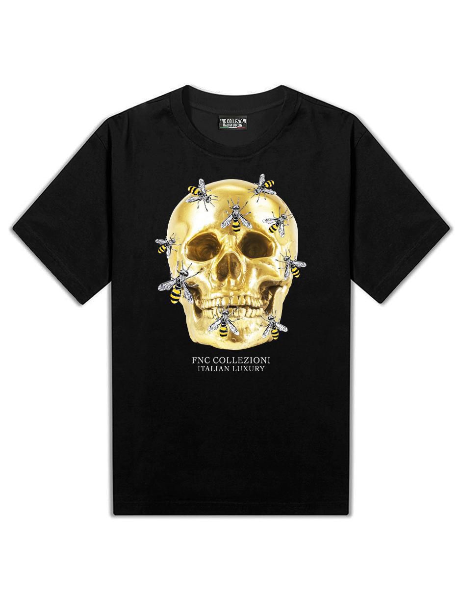 Playera Skull Bee cuello redondo para hombre 2