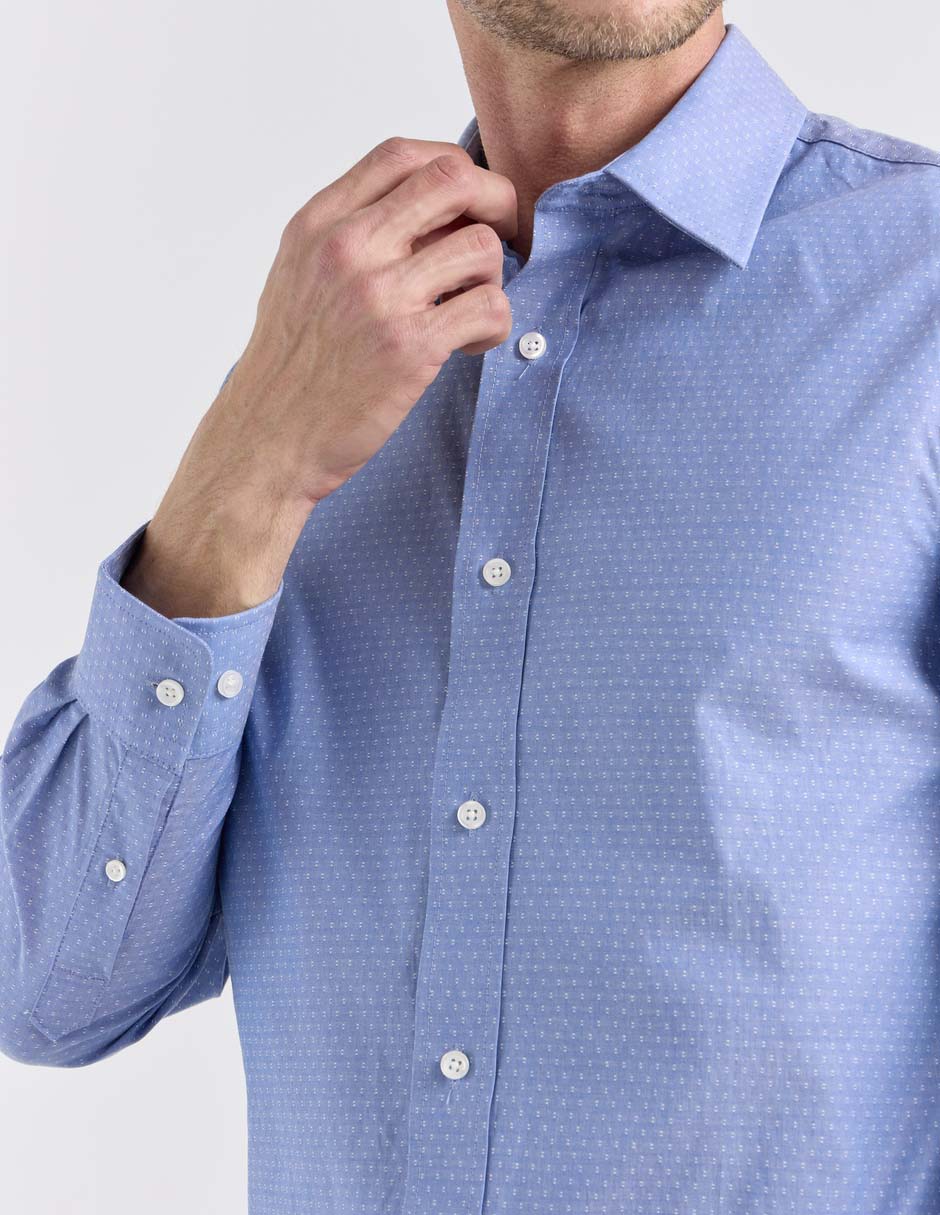 Camisa casual de algodón manga larga para hombre 4