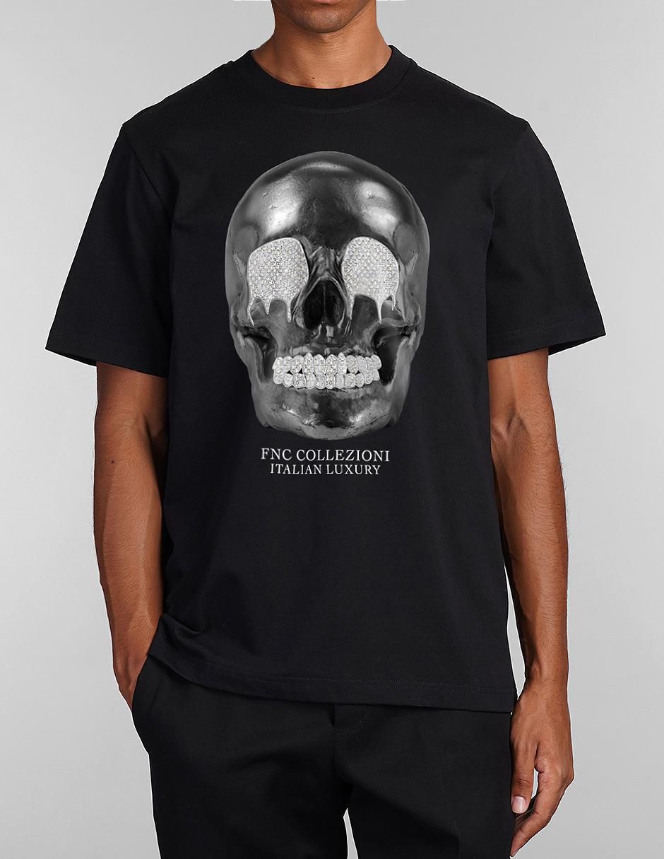 Playera Skull Diamond cuello redondo para hombre