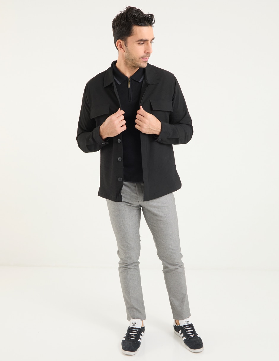 Sobrecamisa casual Haggar manga larga para hombre