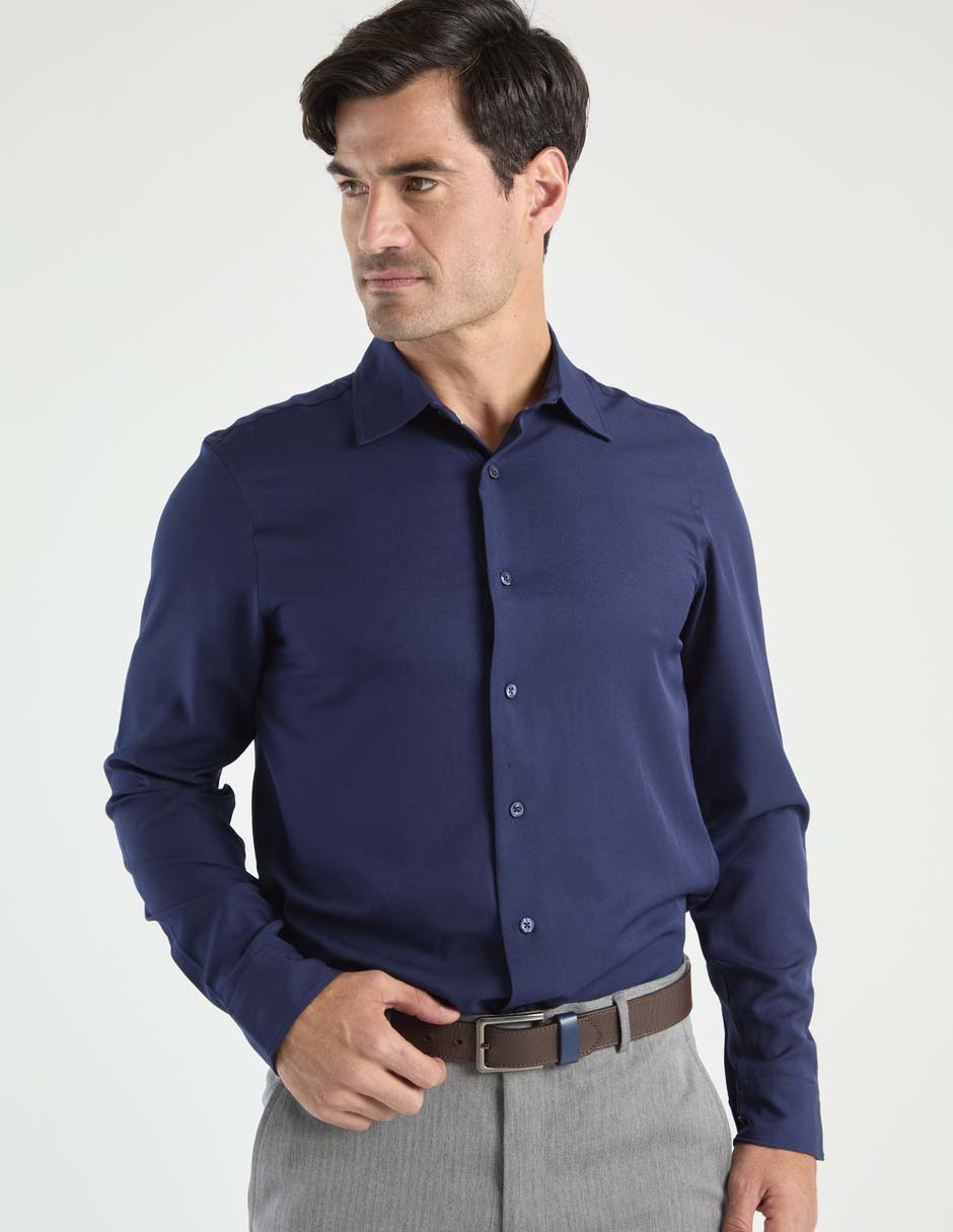 Camisa casual manga larga para hombre
