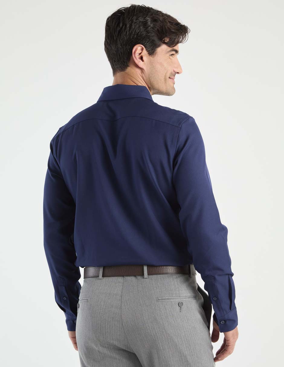 Camisa casual manga larga para hombre 2