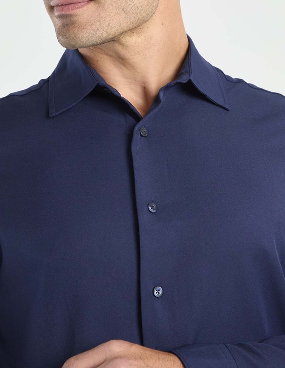 Camisa casual manga larga para hombre 4