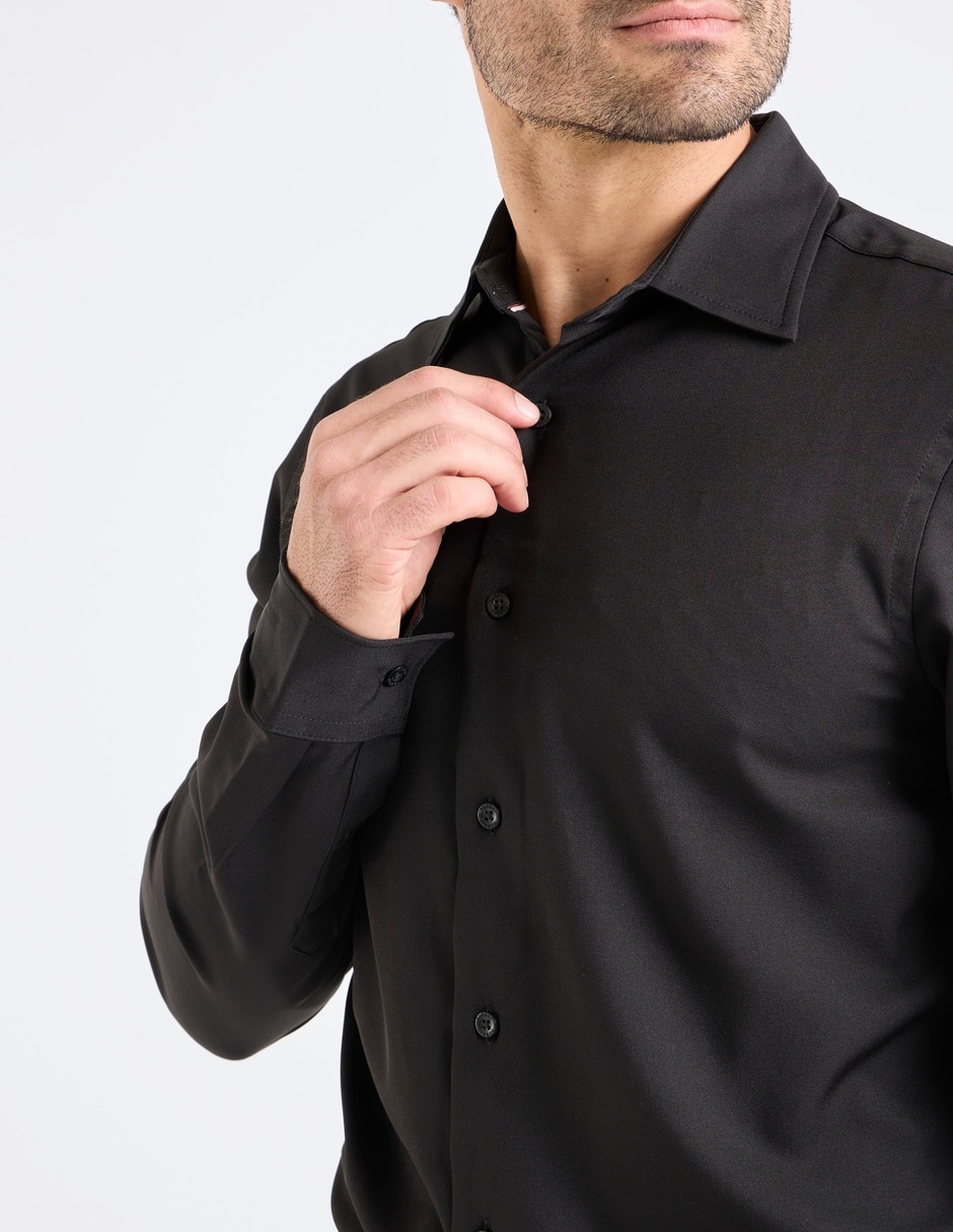 Camisa casual manga larga para hombre 4