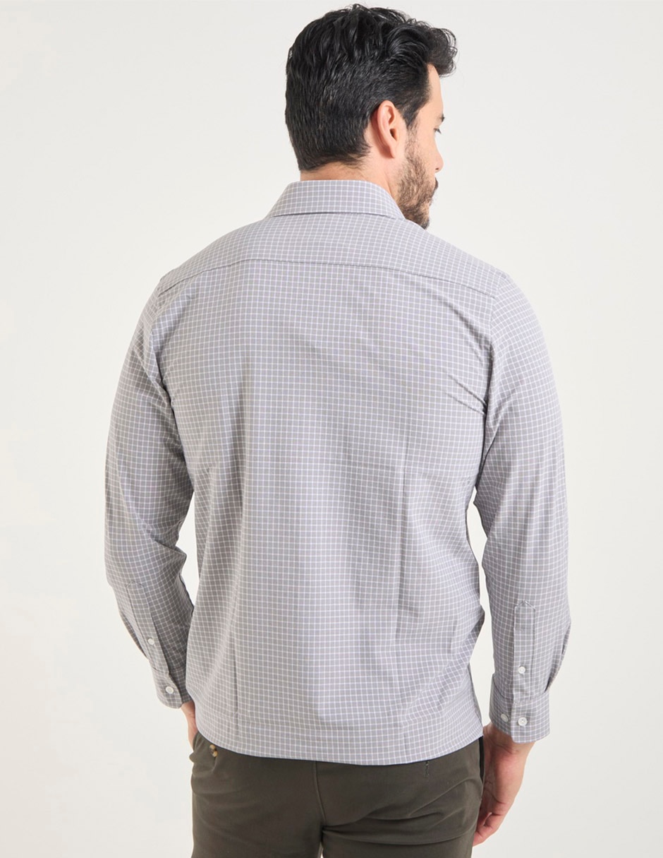 Camisa casual manga larga para hombre 2