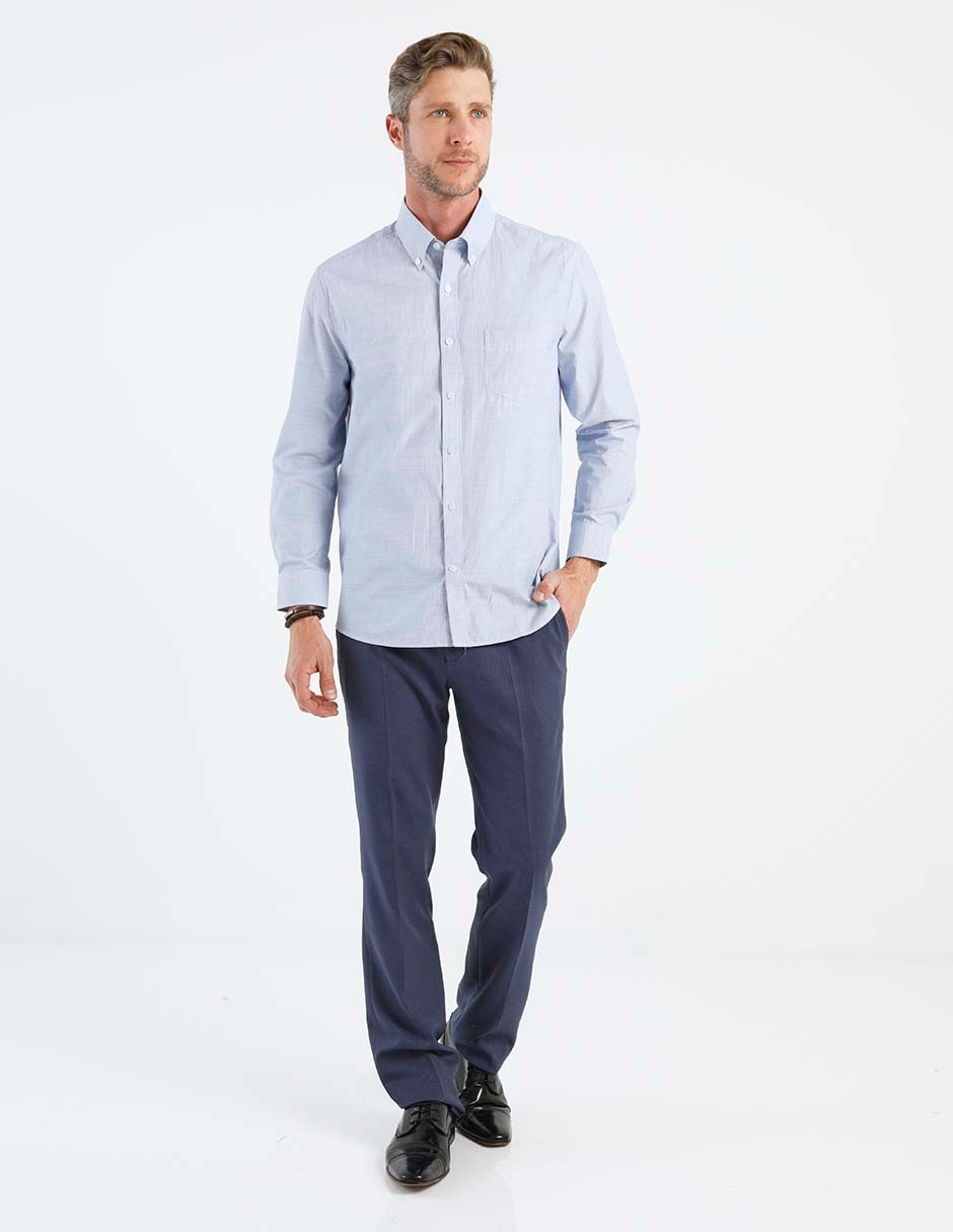 Camisa casual manga larga para hombre 3