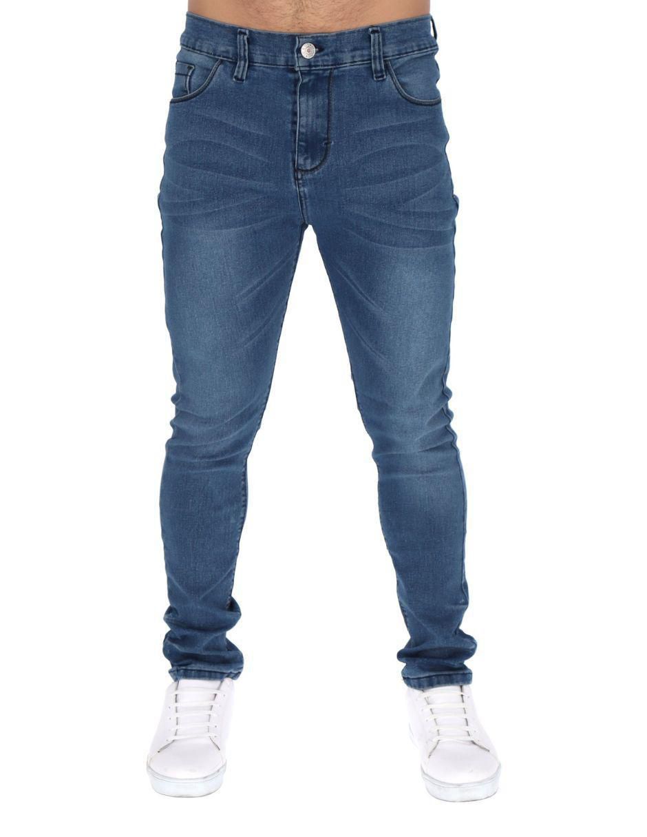 Jeans skinny Soda lavado medio para hombre 3