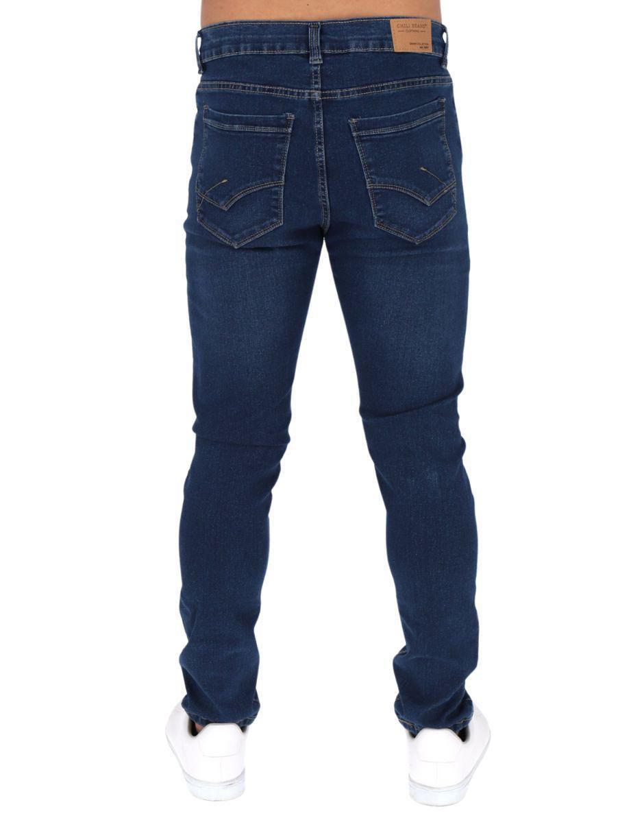 Jeans skinny Cadillac lavado obscuro para hombre 2