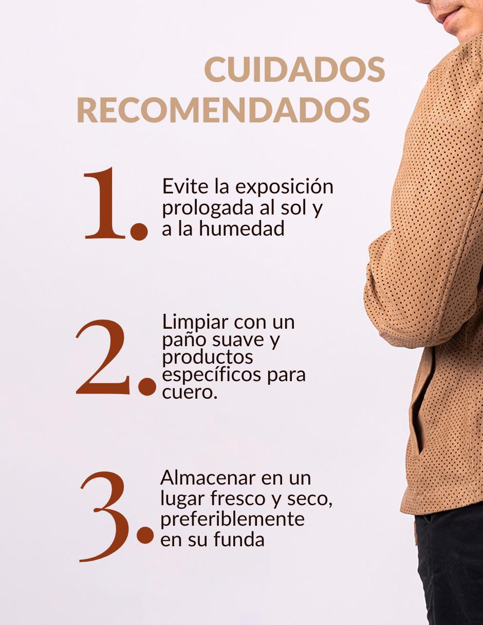 Chamarra casual Pelle Royale de piel con cortes para hombre