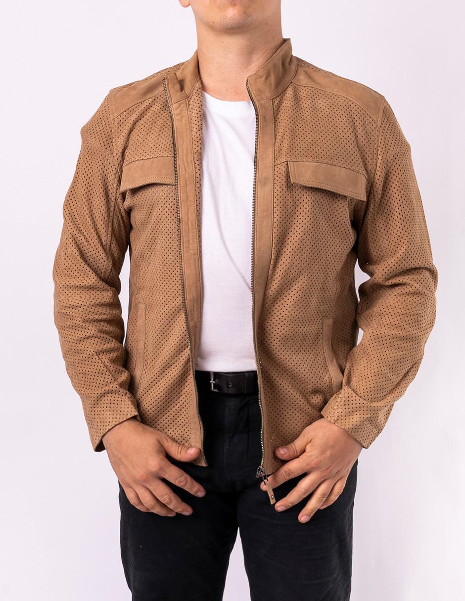 "chamarra" casual pelle royale no "de" piel con cortes "para hombre"