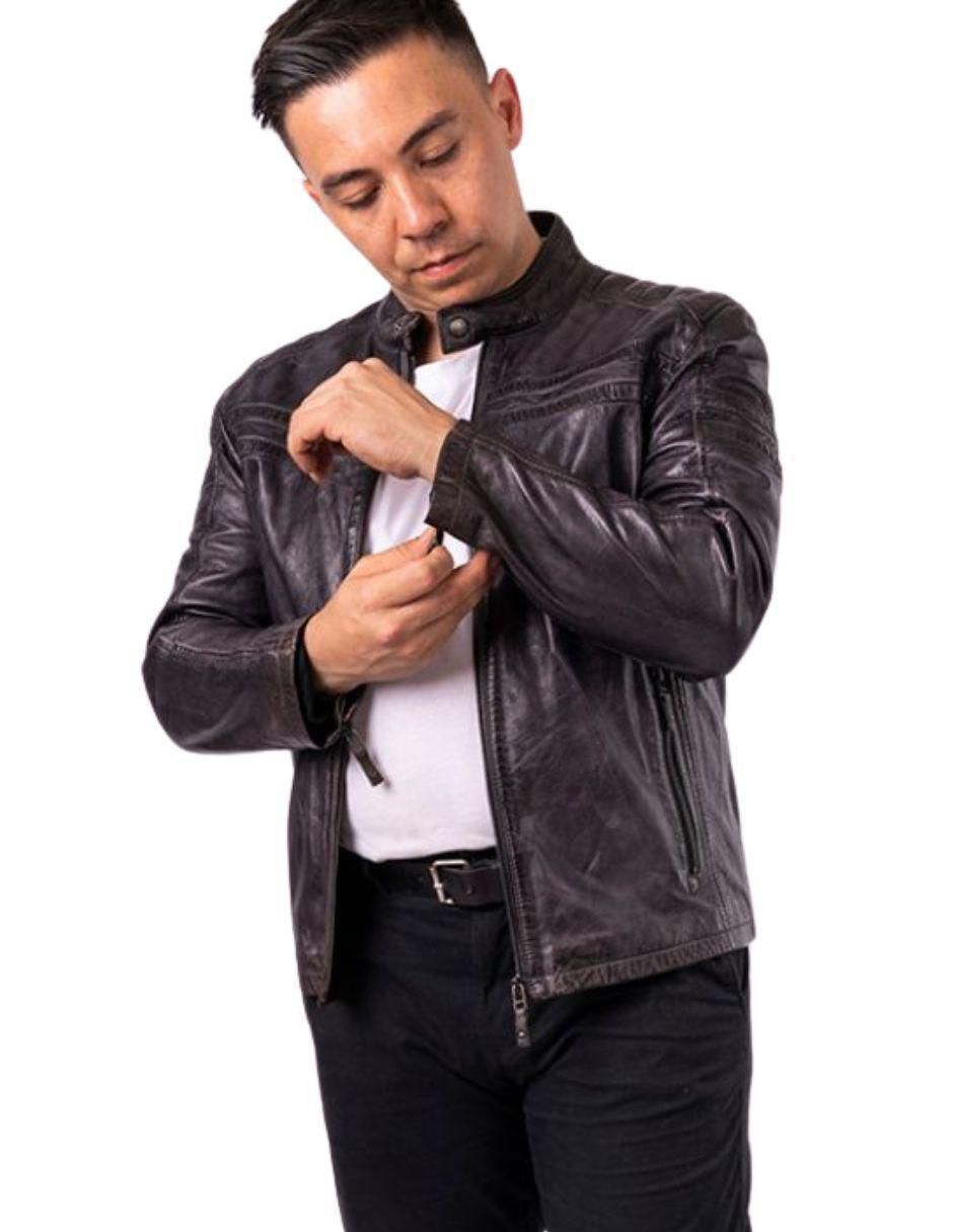 Chamarra para motociclista impermeable de piel para hombre Chamarra para motociclista impermeable de piel para hombre