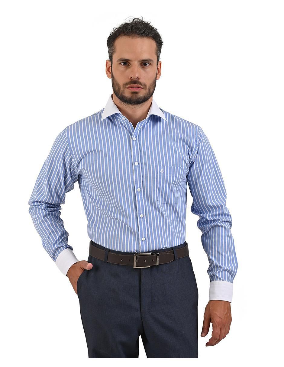 "camisa/sobrecamisa" casual michel blanc "de" (si aplica) mezcla de materiales "manga" larga "para hombre"