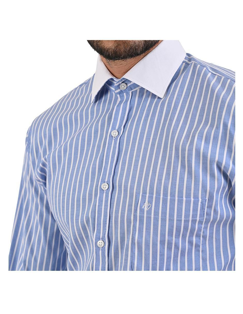 "camisa/sobrecamisa" casual michel blanc "de" (si aplica) mezcla de materiales "manga" larga "para hombre"