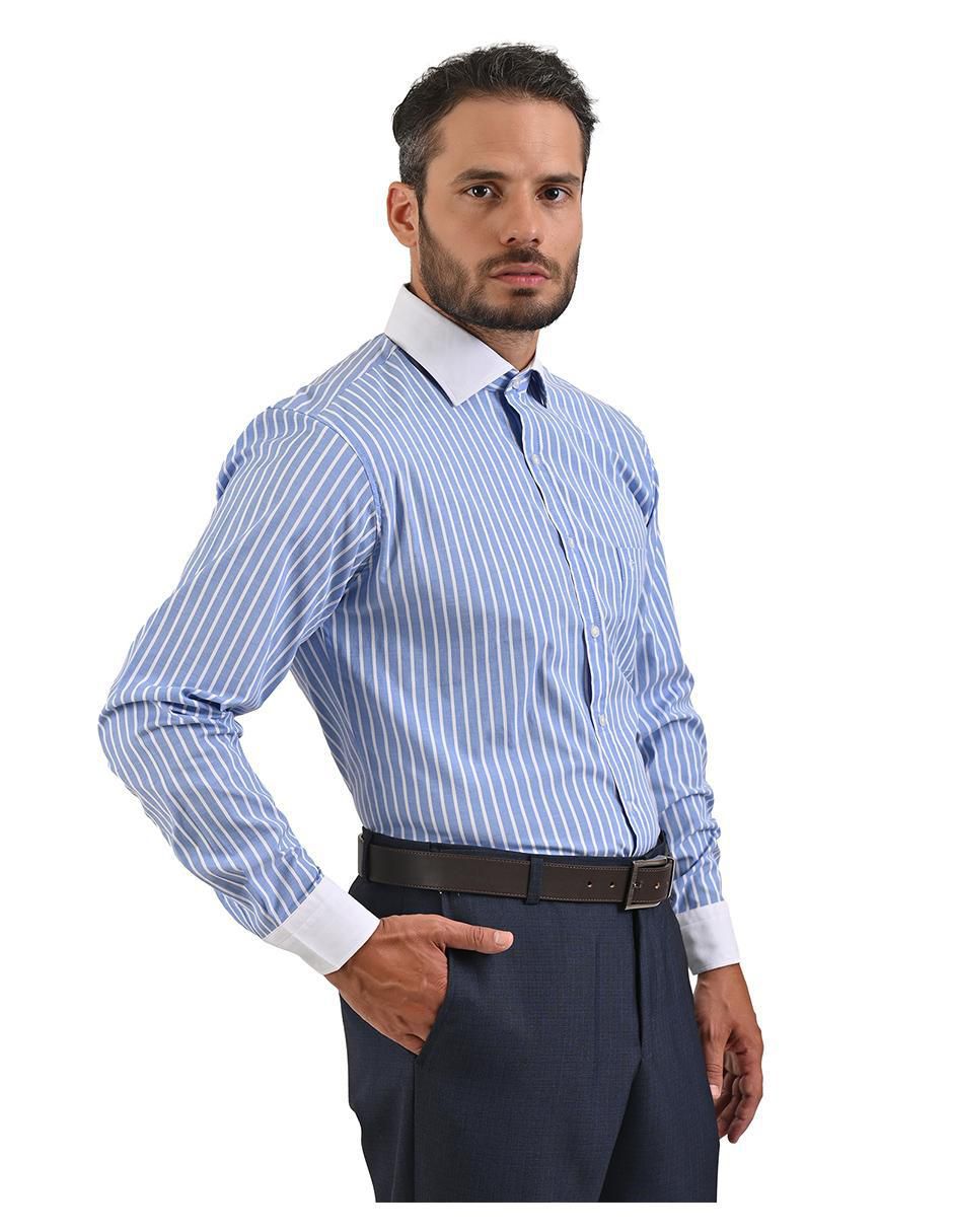 "camisa/sobrecamisa" casual michel blanc "de" (si aplica) mezcla de materiales "manga" larga "para hombre"